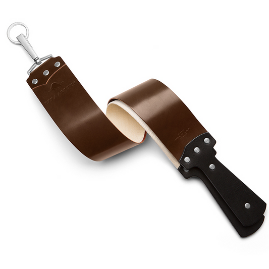 Ezra Arthur 2.5 Inch Brown Cordovan & Nickel Strop