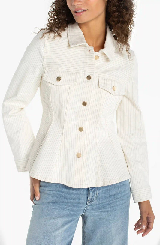Fit and Flare Trucker Jacket