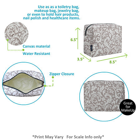!!!Floral Vines NGIL Large Cosmetic Travel Pouch