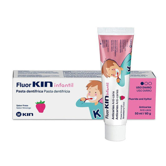 Kin Fluor Children's Strawberry Toothpaste - 50ml - Waha Lifestyle
