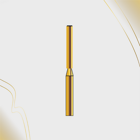 G/150-014S (839) 10-Pk , Multi use Gold Diamond Burs End Cutting Cylinder Shaped