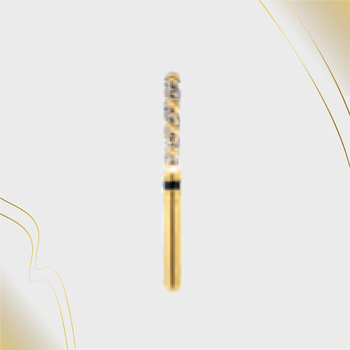 H/141-014SXC | (H881) 10-Pk , Multi use Gold Diamond Burs Spiral Shaped