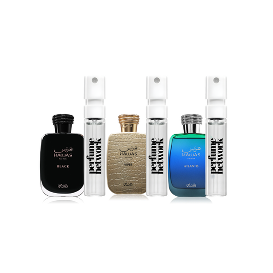 Hawas New Arrivals Sampling Set ( Black,Viper,Atlantis) 3 x 1ml