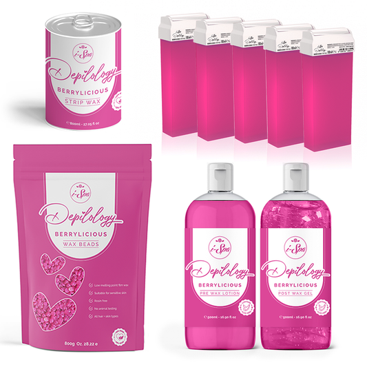i-Spa Depilology Berrylicious Wax Starter Kit