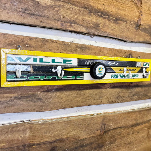 The Hockey Stick Guy California Golden Seals 4 Hook Coat Rack