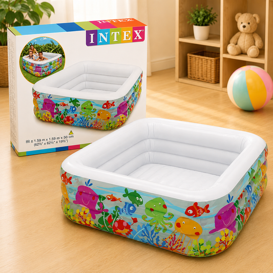 INTEX Clearview Aquarium Pool for kids inflatable swimming pool with aquarium theme and viewing windows