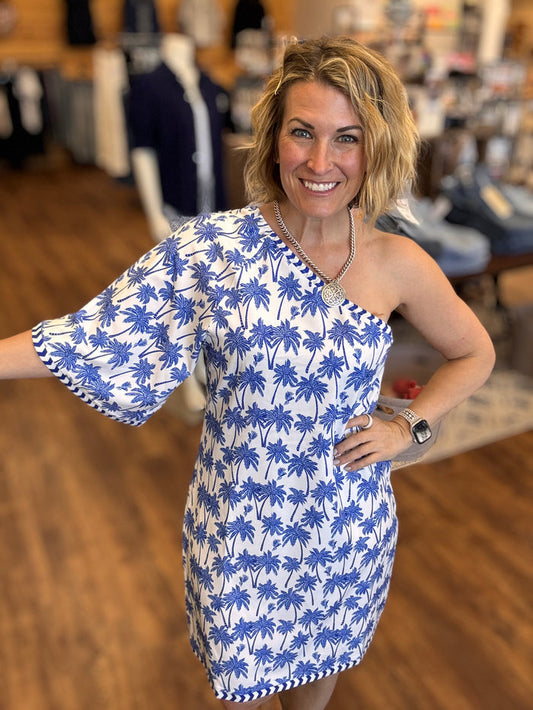 Island Breeze One Shoulder Dress