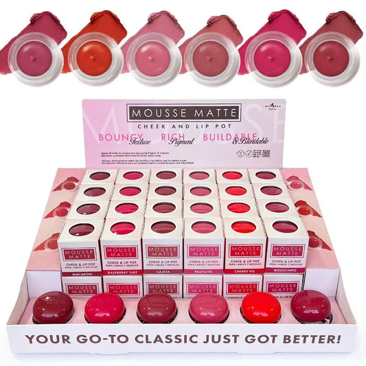 Italia Deluxe - Mousse Matte Cheek And Lip Pot - TRUECOLOR WHOLESALE