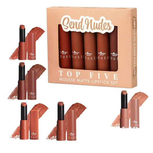 Italia Deluxe - Mousse Matte Lipstick - Top Five Set (7 options) - TRUECOLOR WHOLESALE