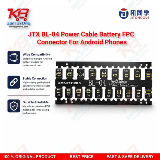 JTX BL-04 Android Boot Cable Battery Connector With ID Resistor
