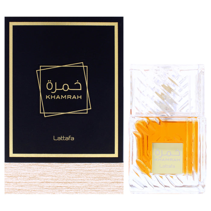 Khamrah by Lattafa for Unisex - 3.4 oz EDP Spray