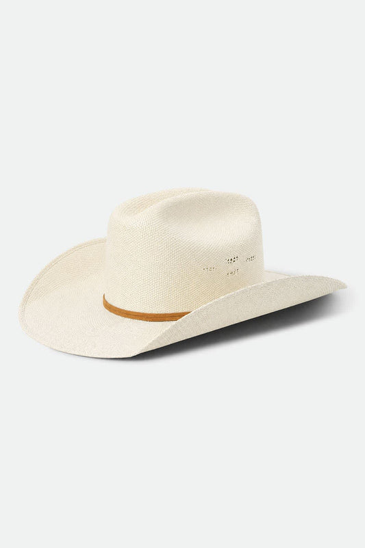 Unisex Laredo Straw Cowboy Hat in the color Bone - Front Product View