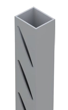 LEFT slotted gate side frame 60mm x 50mm NIL SPACING 5800MM LONG - Image 1