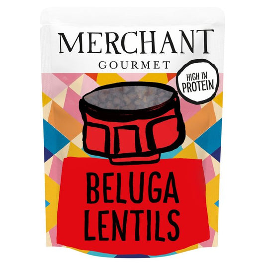 Merchant Gourmet Beluga Lentils Ready to Eat 250g