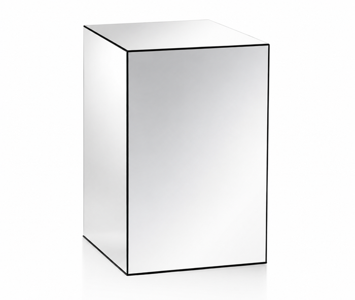MIRROR PLATFORM STAND - 10" × 10" × 24"
