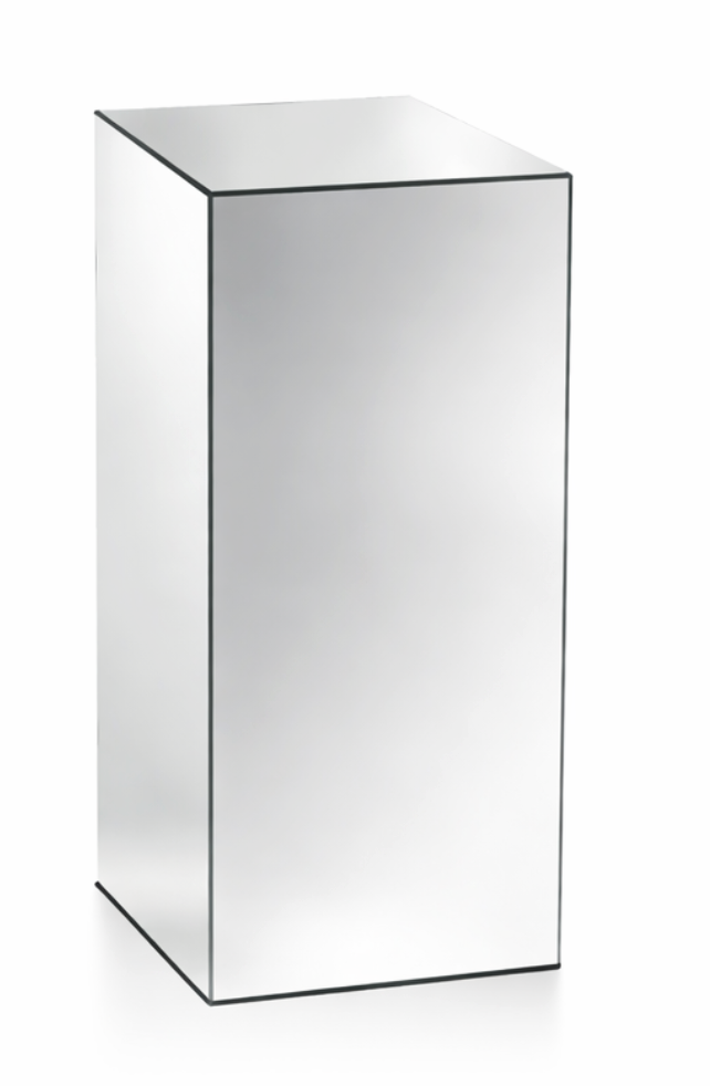 MIRROR PLATFORM STAND - 12" × 12" × 30"
