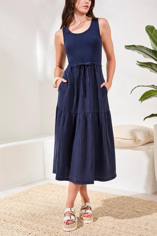 Mix Media Maxi Dress