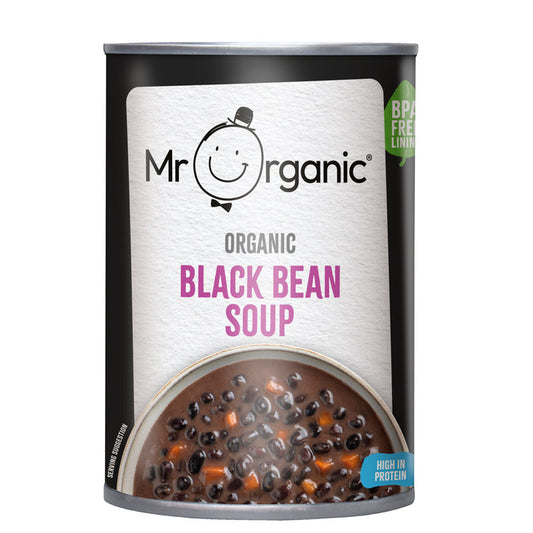 Mr Organic Black Bean Soup 400g
