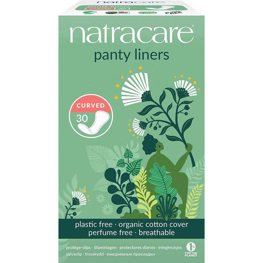 Natracare Organic Panty Liners - Curved 30 Pack - L'Organic