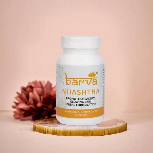 Nijashtha Herbal Formulation for Healthy Glowing Skin | 30 ayurvedic proprietary medicine capsules - MAIN