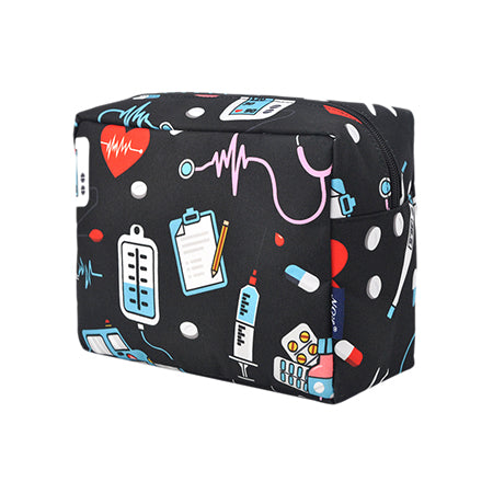 Nurse bags, Bags for nurses, gifts for nurse appreciation, gifts for nurses, nurse cosmetic case, nurse print on cosmetic bags, nurse essentials