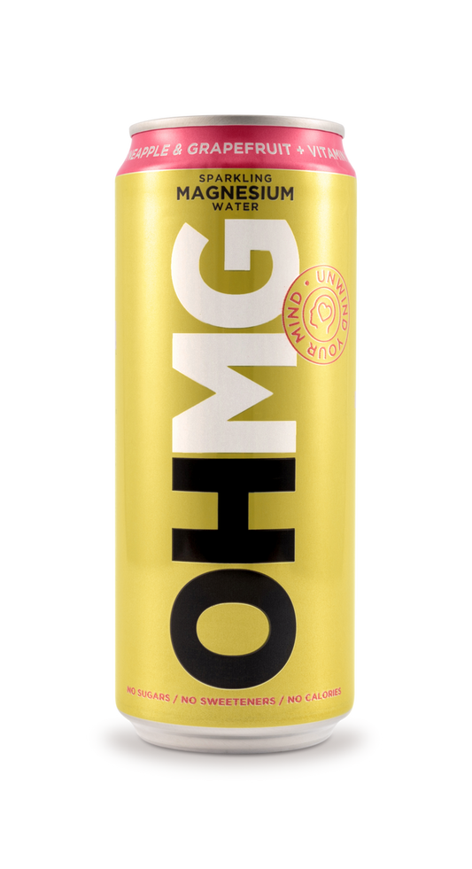 OHMG Sparkling Magnesium Water Pineapple Grapefruit & Vitamin D 330ml