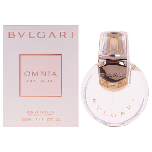 Omnia Crystalline by Bvlgari for Women - 3.4 oz EDT Spray (Refillable)