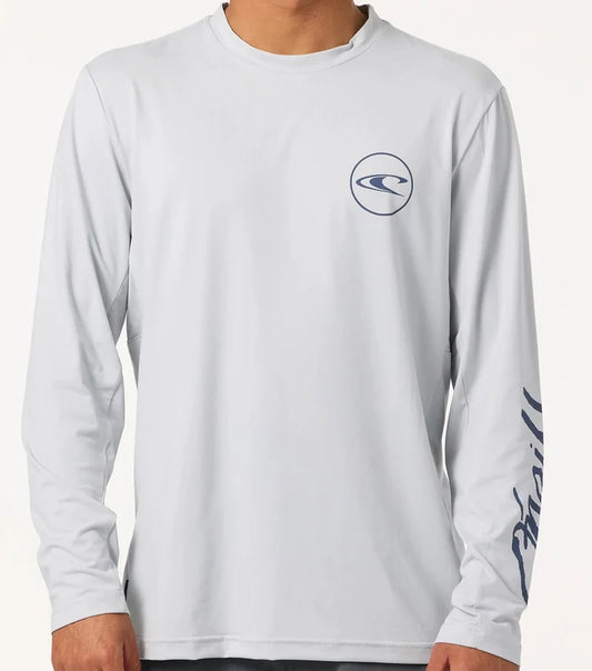 Oneill Men's Logo UPF LS RASH GUARD TEE - HRS Rashguard Sun Protection