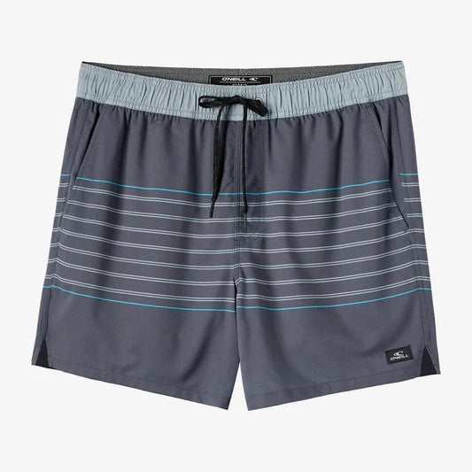O'Neill Perform Light Lined Elastic Waist Shorts - Graphite Stripe Mens Boardshorts