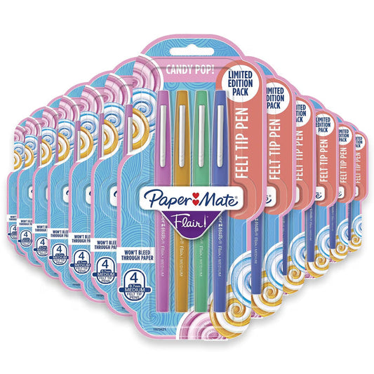 Paper Mate Flair Candy Pop Felt Tip Pens - 4 Ct - 24 Pack