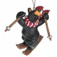 Peak Time Bear Freestyle Skier Ornament