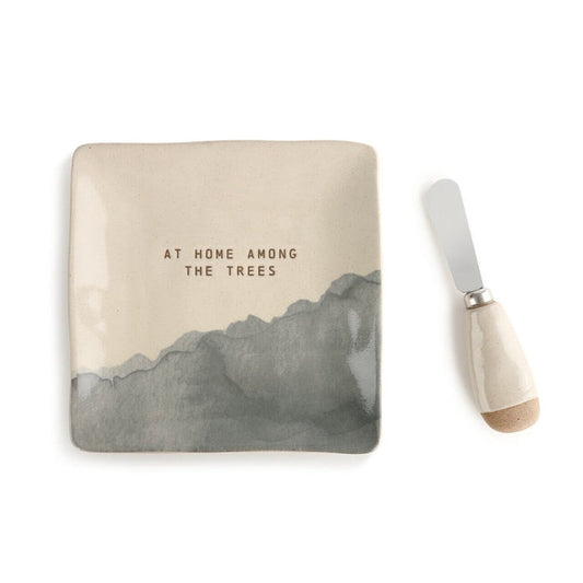 Peak Time Plate/Spreader Set Home Among Trees