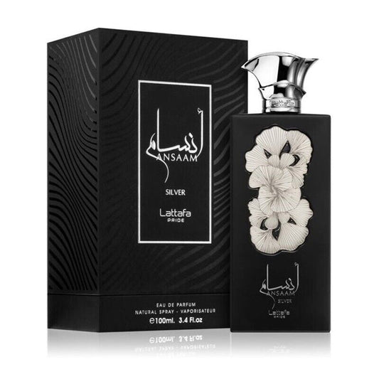Perfume Lattafa Ansaam Silver Eau de Parfum 100ml Unisex - Perfumes Bogotá
