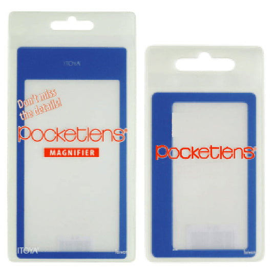 Pocketlens Compact Magnifier Large and Small Combo Set of 2
