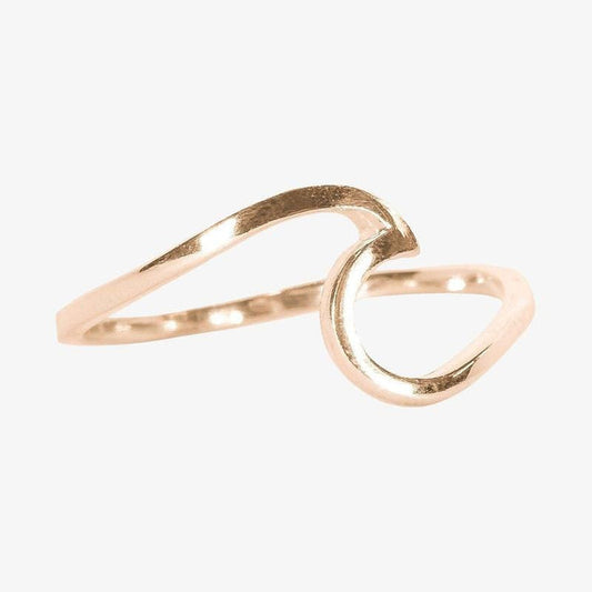 Puravida Rose Gold Wave Ring