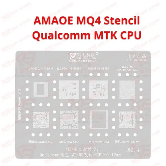 Qualcomm/MTK CPU MQ4 Stencil AMAOE