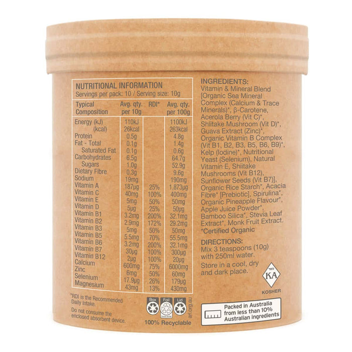 Raw Organic Multivitamin - Pineapple