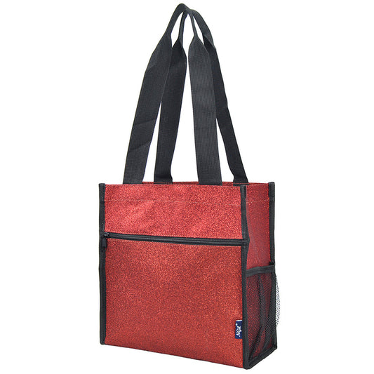 Red Glitter NGIL Tote Bag