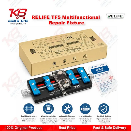 RELIFE TF5 Multifunctional Repair Fixture – Motherboard & CPU Chip Clamping Stand