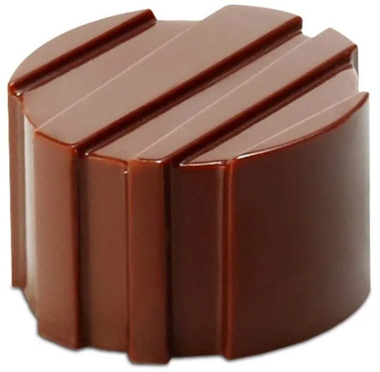 Ridged Cylinders Chocolate Mold