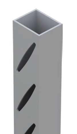 RIGHT slotted gate side frame 60mm x 50mm NIL SPACING 5800MM LONG - Image 1