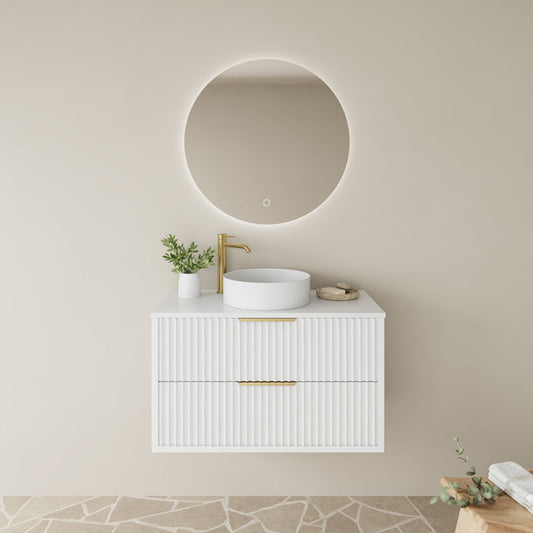 Rome Wall Hung PVC Cabinet With Soft Closing Drawers 600-900mm