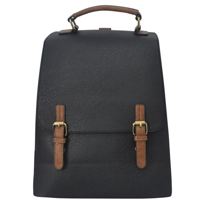 !SALE! Black Faux Leather NGIL Utility Backpack