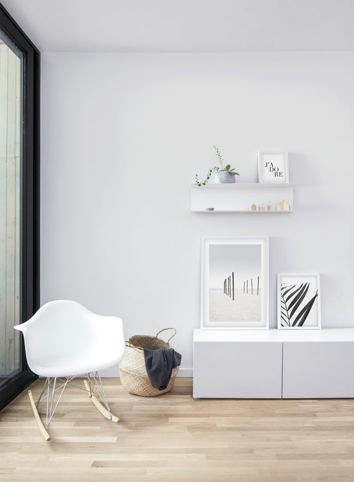 Sandy Beach modern minimalist photography poster by Opposite Wall - Bedroom - Duo