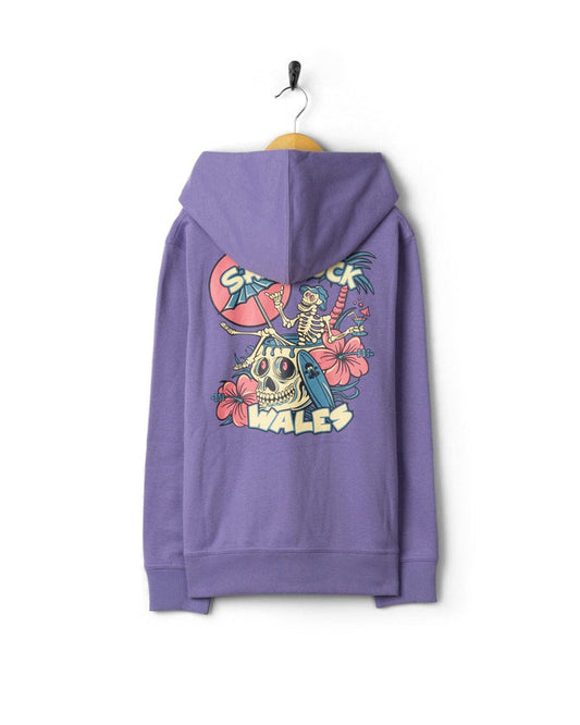 Sip “N” Dip Wales Kids Pop Hoodie in Purple