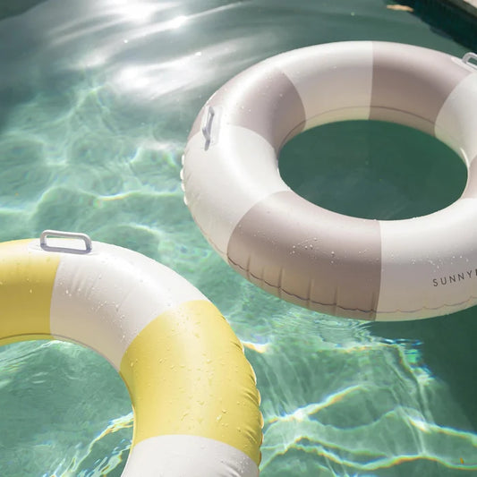 Slim Tube Pool Ring- Rustico Driftwood Stripe