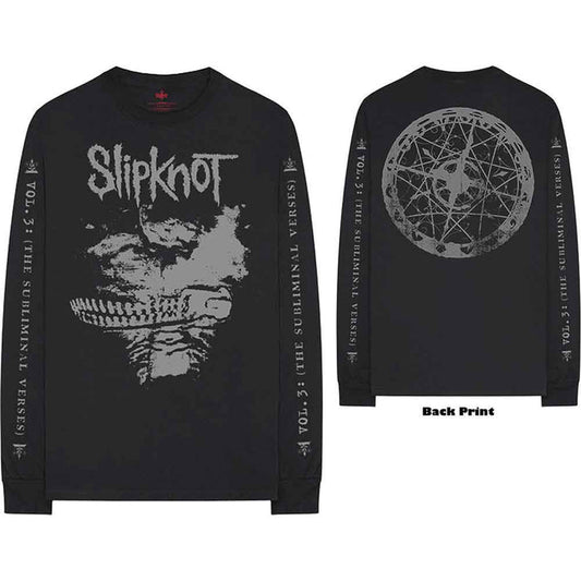 SLIPKNOT - SUBLIMINAL VERSES - Long Sleeve T-Shirt Black (Back & Sleeve Print)
