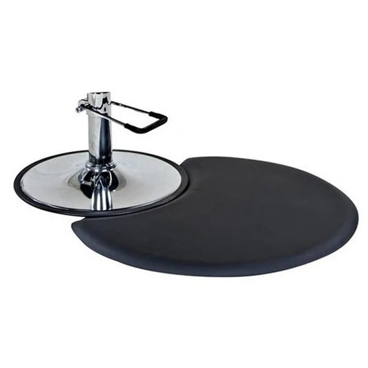 Small Semi Circle 1/2" Anti Fatigue Beauty Salon Floor Mat (Circle Cutout)