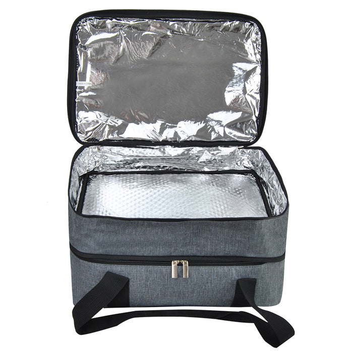 Solid Gray NGIL Casserole Bag