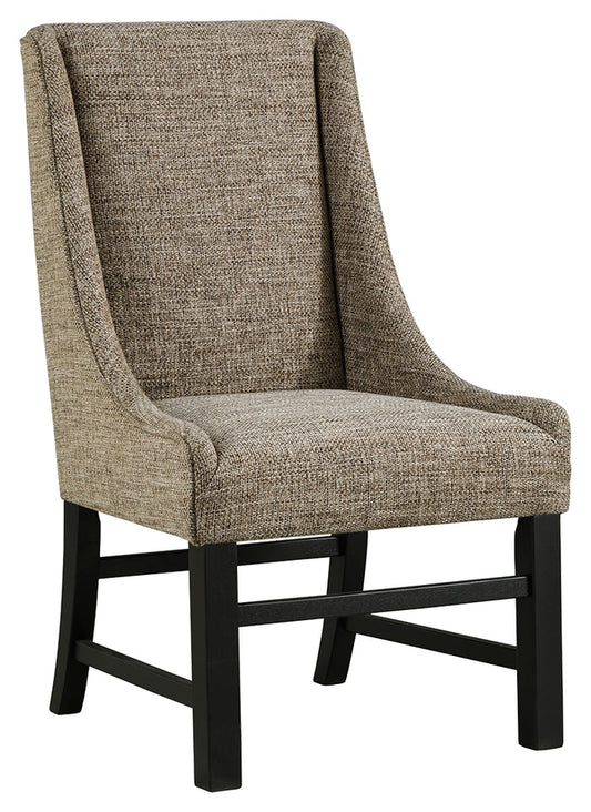 Sommerford D775-01A BlackBrown Dining UPH Arm Chair 2CN